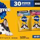 Pedigree High Protein Adult Soft Wet Dog Food Variety Pack, 3.5 oz. Pouches, 30 Count (EXP 08/01/26)
