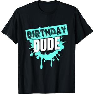 Birthday Dude Graphic Novelty Perfect Dude Merchandise Boys T-Shirt S
