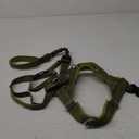 SlowTon No Pull Dog Harness - Heavy Duty Dog Harness and Leash Set for Medium Large Dogs, Reflective Tactical Harness with Soft Padded and Front Clip for Easy Walk and Training (Green XL)