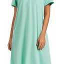 Ficoribety Nightgowns for Women Soft Cotton Night Gowns Women Sleepwear with Pockets, Green, XX-Large