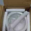 LEETOYI Porcelain Mortar and Pestle, Ceramic Herb Grinder Pill Crusher Set (4.6 inch)