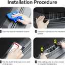 Interior Rear Bumper Protector for Toyota RAV4 2025 2024 2023 2022 2021 2020 2019 Accessories Stainless Steel Rear Bumper Guard Trunk Sill Protector (Black Brushed)