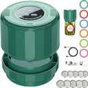 M11 Electric Mason Jar Vacuum Sealer Kit - with Wide and Regular Mouth Mason Lids, Jar Vacuum Sealer for Canning Jars, Vacuum Sealing Machine for Food Storage, Green