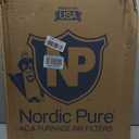 Nordic Pure 16x25x1 (Actual Size: 15 1/2 x 24 1/2 x 3/4) Pleated MERV 12 Air Filters 6 Pack