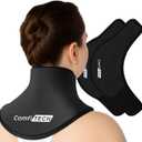 ComfiTECH Neck Ice Pack Wrap 2 Pack with Extended Gel Coverage for Cervical, Shoulder and Rib, Reusable Cold Application for Office Stiff Neck, Swelling, Large