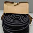 Garden Hose 100FT Non-Expanding, Lightweight Hose With 10-Function Nozzle, Leak-Proof No-Knot, Easy to Carry, Wear-Resistant, Sturdy 3/4GHT Flexible Water Hose for Outdoor (Black with Nozzle)