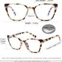 EYEURL Cat Eye Reading Glasses for women - 5 Pack Blue Light Blocking Reading Glasses Ladies +2.25 Fashion Square Frames Magnification with Spring Hinge
