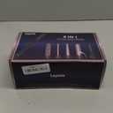 Lopeie 5 in 1 Curling Iron with Thermal Brush and 4 Interchangeable Ceramic Barrels(1/2 to 1 1/2 inch), Curling Wand Set with Flat Iron, Fast Heating, Dual Voltage Hair Curler, Gifts for Women (Rose Gold)