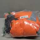 BRKURLEG Dog Winter Jackets for Large Dogs, Dog Coat with Harness Built in, Dogs Snowsuits with Zipper, Waterproof Windproof Pet Puffer Jacket Fleece Vest for Labrador, Dalmatian, Orange XXL