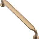 Alzassbg 6 Pack Champagne Bronze Cabinet Handles, 5 Inch(128mm) Hole Centers Arch Modern Cabinet Pulls Kitchen Cabinets Hardware for Cabinets and Drawers AL3503TGP