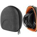 Geekria Shield Headphone Case Compatible with V-Moda Crossfade 3, Crossfade 2, Crossfade XS, Replacement Hard Shell Travel Carrying Bag with Cable Storage (Dark Grey)