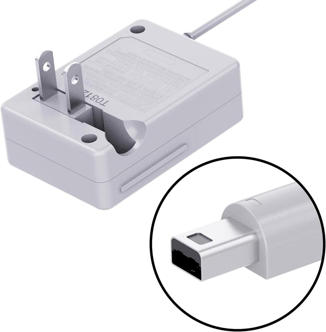 HAUZIK Power Supply Replacement Compatible with Nintendo 3DS, 3DS XL, 2DS, 2DSXL, DSi, DSiXL Charger AC Adapter with Cable