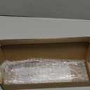 9.5 Large Acrylic Straw Holder for Cabinet Door - Reusable Tumbler Straw Organizer Storage, Small Kitchen Accessories Container, Ultra Sticky Cupboard Door Mounted (Transparent)