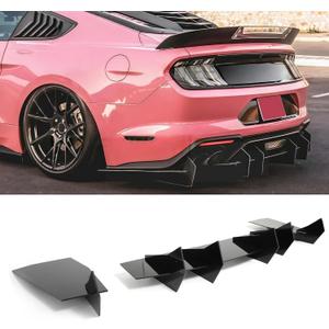 Rear Bumper Diffuser for Ford Mustang GT W/Quad Exhaust 2018-2023