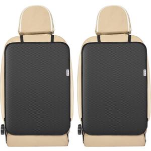 Kick Mats Back Seat Protector, 2Pack Waterproof Oxford Seat Back Protector, Car Seat Back Protector for Kids, Back of Seat Protector for Kids Feet Car Seat (2pcs-No Pocket)