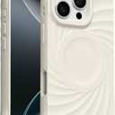 ORNARTO Vortuxe for iPhone 16 Pro Max Case 6.9" | 2X MIL-STD Drop Protection | Compatible with MagSafe | Sleek Aesthetic Liquid Silicone Phone Cover - Cream