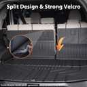 Cargo Mat for with Backrest Mat Replacement for ToyotaRAV4 2013-2018 (Include Hybrid) All Weather TPE CargoLiner Trunk Mat with Seat Back Mat Accessories