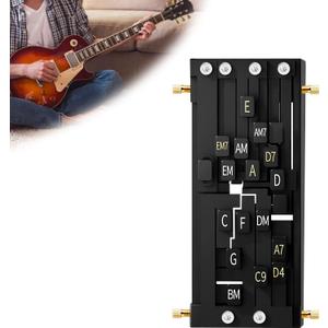 Guitar Chord Trainer  Automatic One-Touch Chord Presser for Beginners, Hand Muscle Memory Practice Tool, Fits 38 & 41 Acoustic Guitars, Easy-Install Learning Aid for Smooth Chord Transitions