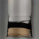 AIRCUTE Washable Absorbency Urinary Incontinence Underwear for Women High Waist Leak Proof Panties for Bladder Leakage 60ML, 3 Pack (Small, Black-Beige-White)