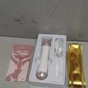 Bikini Trimmer for Women, 2 in 1 Electric Shaver for Women, Pubic Hair Trimmer Waterproof IPX7 with LED, Bikini Razor for Leg Arm Underarm Bikini Area, Christmas Gift Box for Friends - Shell White