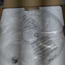 LEDIARY 20" Ceiling Fans with Lights and Remote, Modern Low Profile Ceiling Fan, 3 CCT, Stepless Dimmable, Fandelier Flush Mount Fan Light, 6 Speeds, DC Motor, App & Remote Control for Bedroom(White)