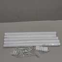 White Curtain Rods for Windows 48 to 84,Adjustable 1 Inch With Brackets, Heavy Duty Modern Window Rods for Living Room,Bedroom(30 to 90")