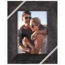 Malden Walnut Metal Frame with Edge, 5 x 7 in