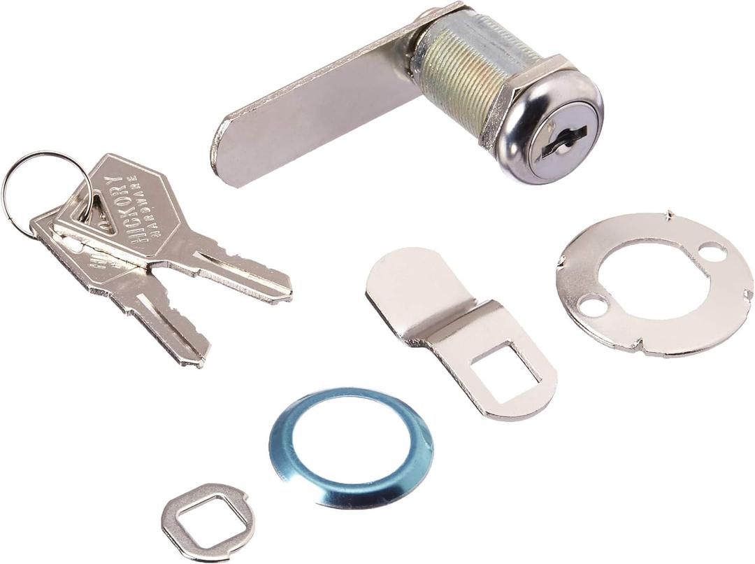 First Watch Security 1381-604 Drawer & Cabinet Lock Keyed Alike Cabinet & Drawer 1-1/8 inch Utility Cam Lock Finish, Chrome