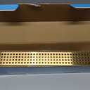Linear Shower Drain, 32 inch Gold Drain with Removable Grate Cover, Brushed 304 Stainless Steel Shower Floor Drain, Linear Drain with Hair Strainer and Adjustable Feet