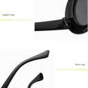Retro Oval Sunglasses for Women Men - Vintage Y2K Trendy Designer Sunglasses