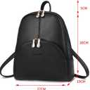 Nevenka Backpack Purse for Women Casual Shoulder Bag PU Leather Zipper Closure Adjustable Strap | Casual, Zipper Closure, Adjustable Strap