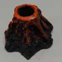 WishLotus Mini Volcano Aquarium Bubbler Decorations, Resin Fish Tank Decorations with Bubble Stone