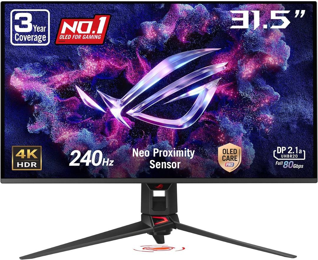 ASUS ROG PG32UCDMR 32 Inch 4K 240Hz OLED Gaming Monitor QD-OLED