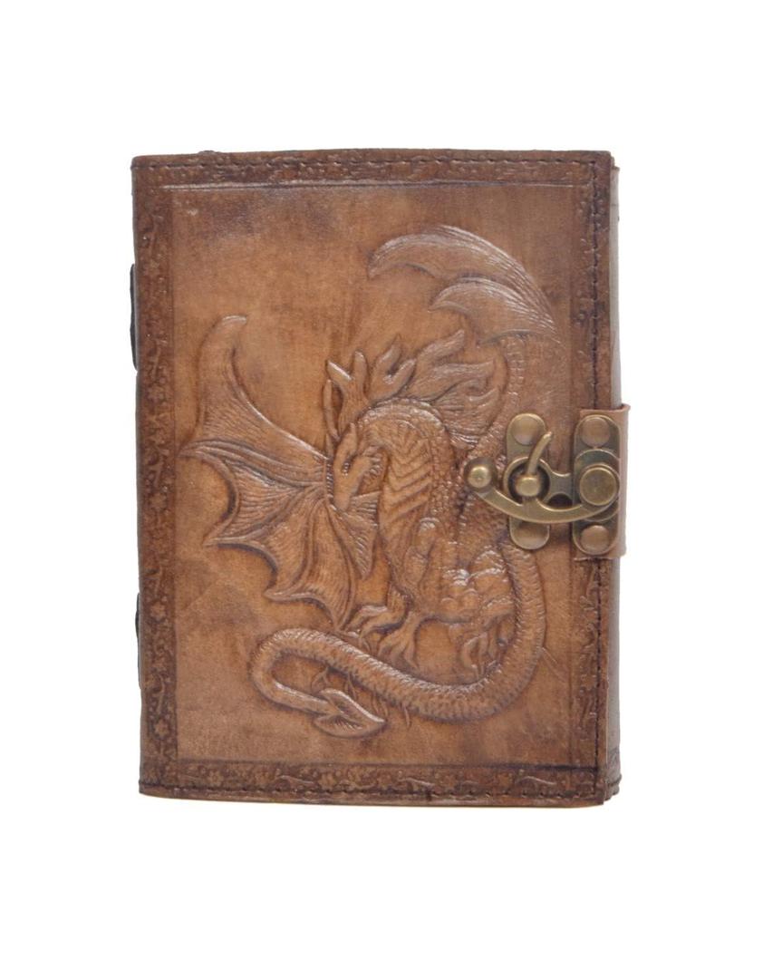 SH SHIFAA HANDICRAFT Handmade Embossed Leather Journal Notebook Unlined Paper, Brown Diary Notepad Gift Travel Notebook Journal,Sister Mom College, Graduation Novelty Birthday