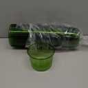 Green Glass Cups, 3.75", 10 Sets