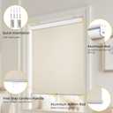 ChrisDowa Cordless Free-Stop 100% Blackout Blinds for Windows, Roller Windows Shades with Thermal Insulated, UV Protection Fabric for Living Room, Office and Home.Beige,32" W X 72" H
