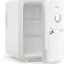 Skincare Fridge - 4L Makeup Fridge for Refrigerating Makeup, Skincare and Food, Mini Fridge for Bedroom, Office and Car, Cooler and Warmer, Beverage Cooler, Pearly White