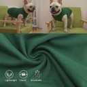 Dog Blank Cotton Shirts,Plain Dogs Large Big Clothes,Army & Deep Green, XXXL