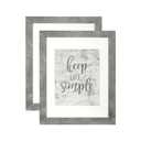 kennethan 11x14 Picture Frame Cement Gray 2 Pcs in 1 set 11x14 Frame can Display 8x10 Picture with Mat or 11x14 Without Mat on the Wall