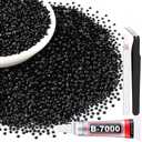 6000Pcs 3mm Resin Jelly Black Rhinestones with 1Pcs 10ml B7000 Jewelry Glue for Crafting, Flatback Gems, Bedazzling Crystal Bulk for DIY Crafts Clothing Tumblers Shoes Nail Art Fabric