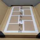 11.8x21.8 Collage Frame with 8 Openings 4X6 Pictures, Multiple Picture Frame with Mat, Wall or Tabletop Decor, Natural Wood Grain,2 Pack