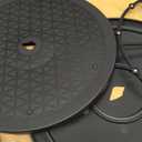 Lazy Susan Organizer 14 inch, Bamboo Lazy Susan for Table, Kitchen Turntable Organizer with Double Handles, Round Wood Rotating Turntable Spice Organizer for Countertop Cabinet or Pantry