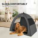 Gray Extra Large Outdoor Cat and Dog Tent House, Waterproof, Washable, Indoor/Outdoor Cave Nest Bed