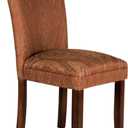 Homepop Home Decor |K1136-F765 | Classic Upholstered Parsons Dining Chair | Single Accent Dining Chair, Red & Gold Damask (brown;tan)