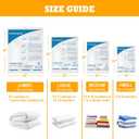 MEIQIHOME Vacuum Storage Bags, Space Saver Sealer Bags,Vacuum seal bags for clothing, Pillows, Comforters, Blankets, Bedding,Travel,12 Jumbo