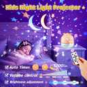 PIKOY Star Projector for Kids Gifts, 15 Films+15 Soothing Sounds Machine Baby Night Light Projector, Remote 360 Rotation Fruit Ocean Star Lights for Ceiling Decor, Kawaii Birthday Gifts Girls Toys
