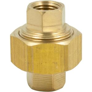 Vis Brass Pipe Fitting, Union, 3/8" NPT Female x 3/8" NPT Female, 3250 (3250CC, 1pcs)