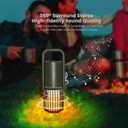 Multifunctional Camping Lantern 4-in-1 - LED Rechargeable Lantern, Outdoor Bluetooth Speaker, 8000mAh Power Bank, 3 Light Modes - Black - IPX5 Waterproof