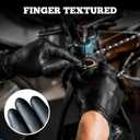 TitanFlex Disposable Nitrile Exam Gloves, 6-mil, Black, Heavy Duty, Latex Free, Food Safe for Cooking & Food Prep, Medium, 100 Gloves