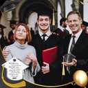 24 PCS Graduation Acrylic Inspirational Awards Graduation Cap Tasseled Congrats Gift High School College Keepsake for Happy 2025 Grad Party Favors Decorations